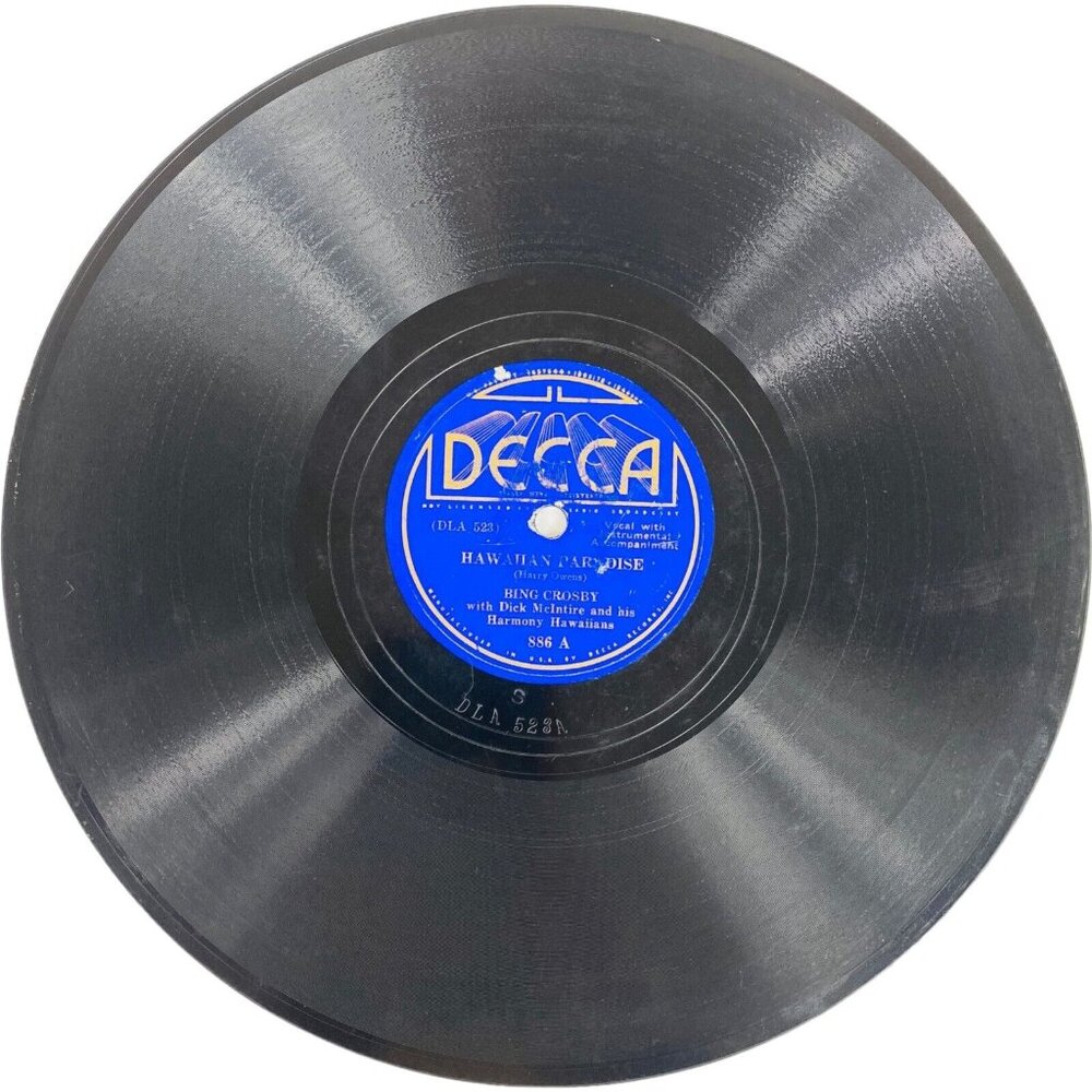 Bing Crosby Hawaiian Paradise / South Sea Island Magic 10in 78 RPM Decca 886
